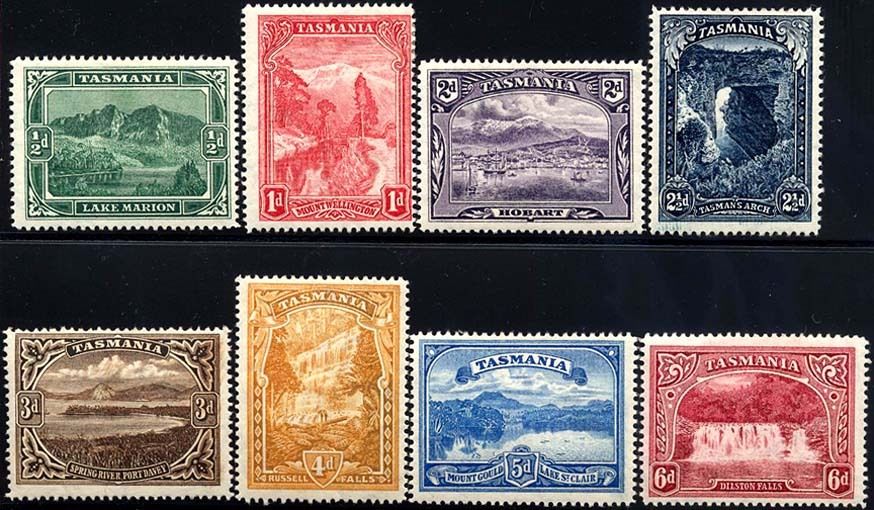 TAS 1899 SG229-36 Tasmania Pictorial Complete Set (8) MM